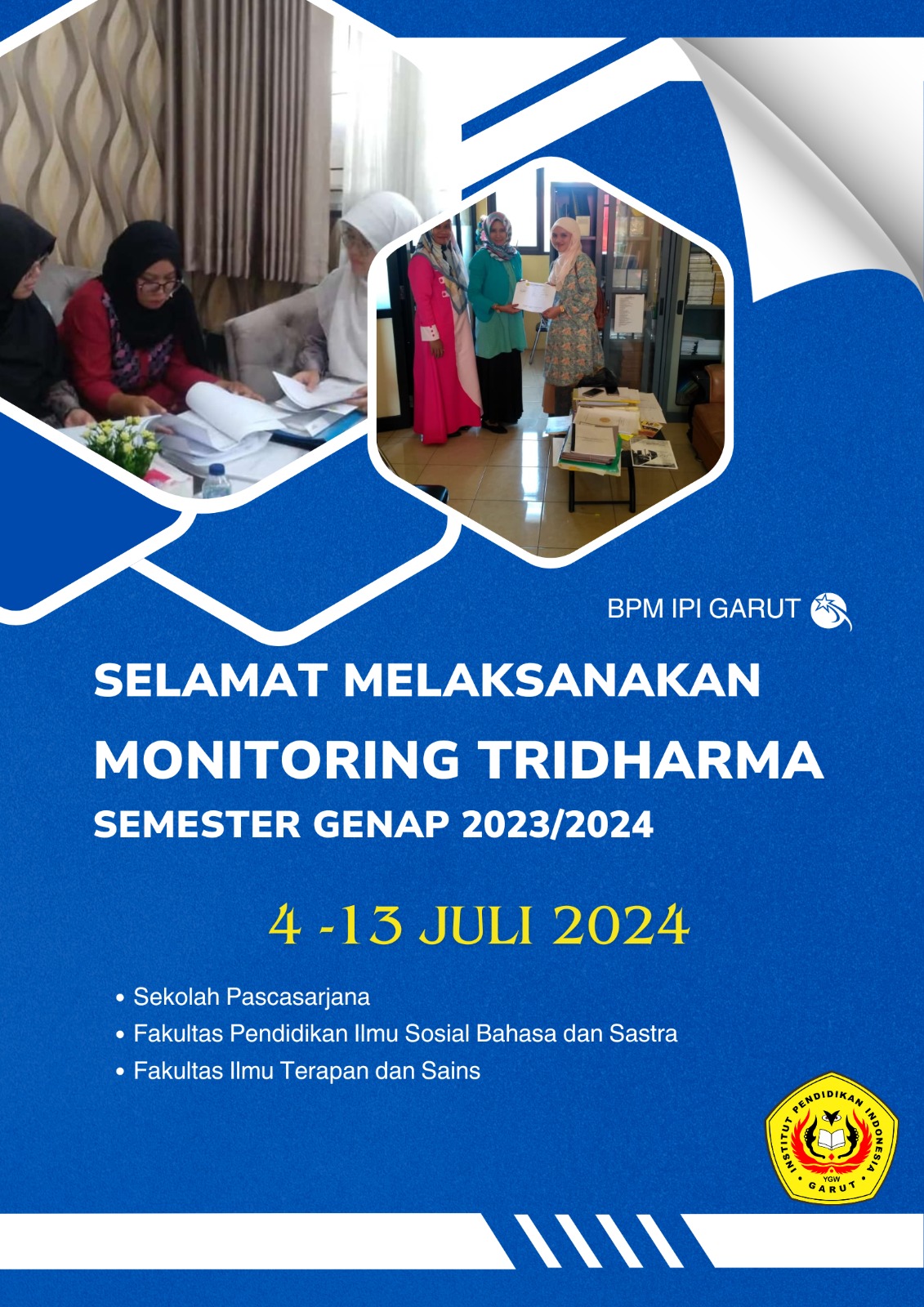 Selamat Melaksanakan Monitoring Tridharma Semester Genap 2023/2024