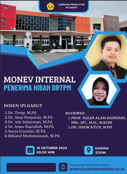 Monitoring dan Evaluasi Program Penelitian Tahun Anggaran 2024