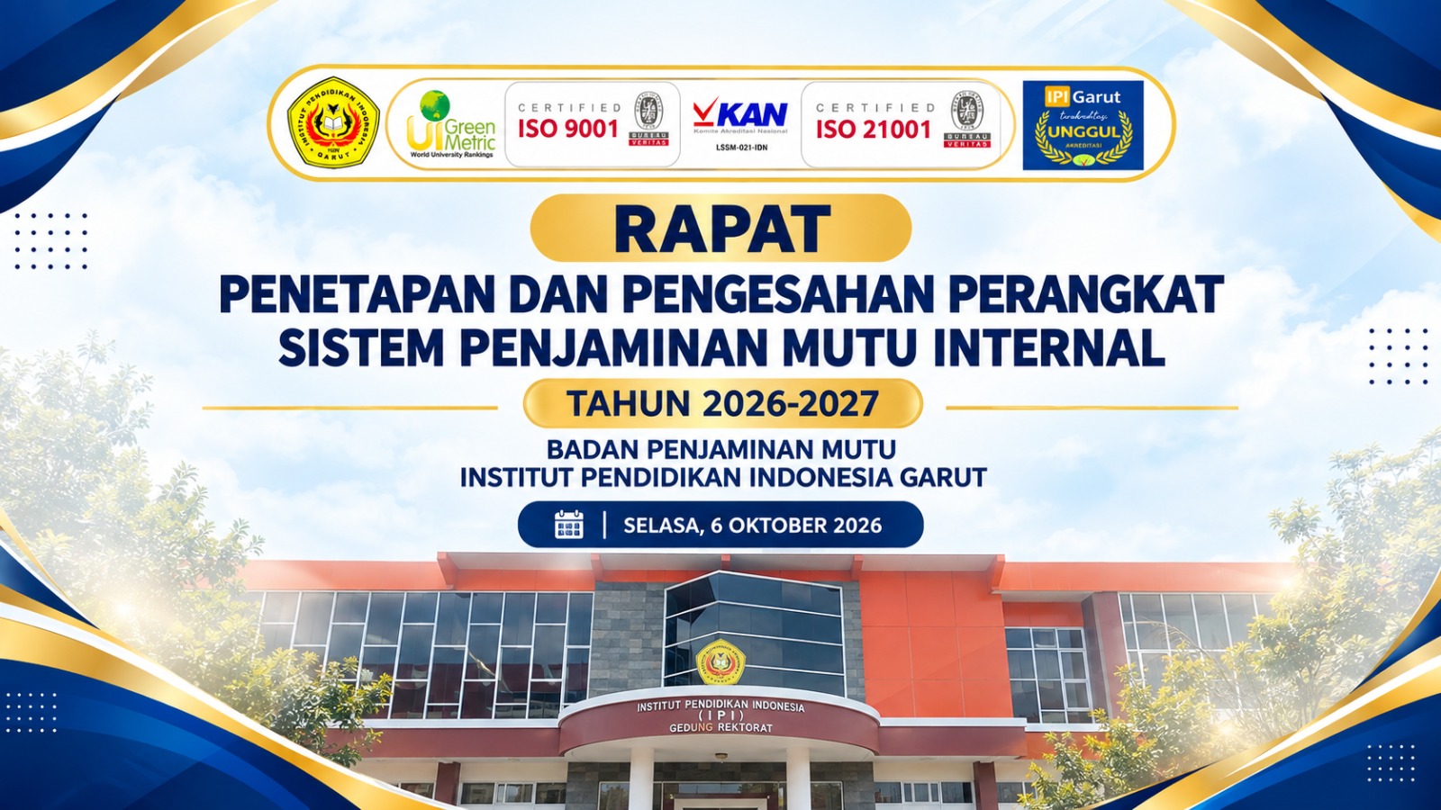 Perkuat Tata Kelola dan Budaya Mutu, IPI Garut Laksanakan Penetapan dan Pengesahan Perangkat SPMI Tahun 2026–2027